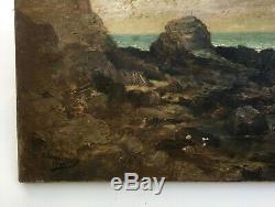 Table Old Signed A. Lamoureux, Dated 1896 Oil On Canvas, Britain Nineteenth