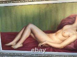 Table Old Woman Naked Sign Dupin Oil On Canvas Framework Montparnasse