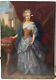 Table Xix Former 19th Elegant Woman Portrait Oil On Canvas To Restore