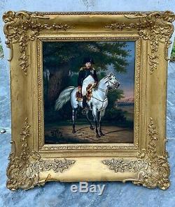 Tables Veterans History Napoleon Empire Oil On Paper Knight Army