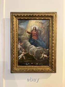 The Assumption of the Virgin, Oil Painting on Canvas, 18th Century