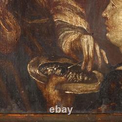 The Holy Family Old Painting Oil on Panel 16th-17th Century Original