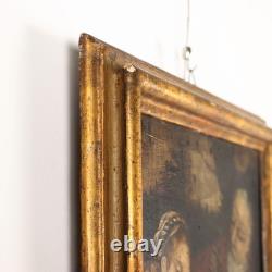 The Holy Family Old Painting Oil on Panel 16th-17th Century Original