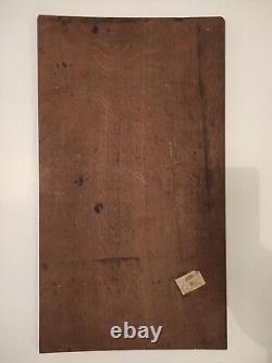 Translate this title in English: Ancient oil on wooden panel to be identified