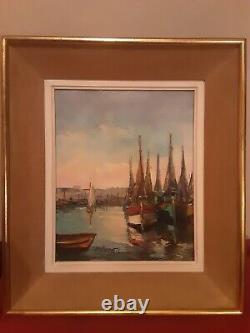 Translation: 'Old oil painting on canvas signed R. LOROTTE'