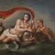 Triomphe Of Galatée Old Oil Painting On Canvas Nude Painting Mythological