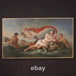 Triomphe Of Galatée Old Oil Painting On Canvas Nude Painting Mythological