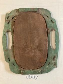 Very Beautiful Painting 1920 Oil on Canvas Portrait Man Pipe Antique Art Nouveau