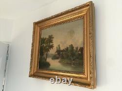 Very Old Oil Painting On Solid Frame Canvas 1799