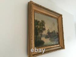 Very Old Oil Painting On Solid Frame Canvas 1799