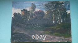 Very old painting on canvas, oil on canvas signature to be identified.
