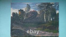 Very old painting on canvas, oil on canvas signature to be identified.