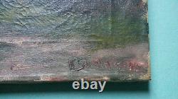 Very old painting on canvas, oil on canvas signature to be identified.