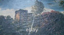 Very old painting on canvas, oil on canvas signature to be identified.
