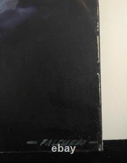 Virgin with the Child Jesus oil on canvas Robert Falcucci old painting 20th century