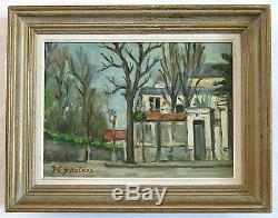 Youlard, Downtown Street In Neuilly In 1944 On Neuilly Seine, Ancient Painting, Ww 2