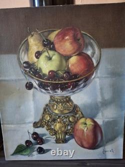 1 huile sur toile ancienne / 38x 56 Cm