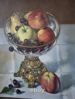1 huile sur toile ancienne / 38x 56 Cm