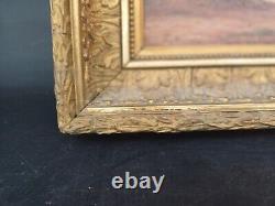 ANCIENNE PEINTURE ORIENTALISTE HUILE SUR CARTON 33x27cm TABLEAU XIXe hst Mosquée