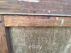 Ancien Grand Tableau Nature Morte Scène De Chasse Peinture Huile Sur Toile Signe