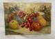 Ancien Huile Sur Toile Nature Morte Xxe Xxe Sign&eacute; Oil Painting On Wood Floral