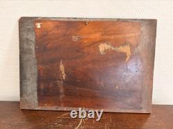 Ancien Peinture Huile Panneau bois P Reynaud Post Impressionnisme Paysage