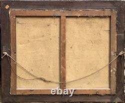 Ancien Tableau ARLES vieille ville Huile sur Toile Signé G. FERNANDEZ