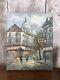 Ancien Tableau Caroline Burnett Vue Paris Sacré Cour Huile Sur Toile #a719