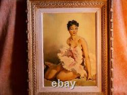 Ancien Tableau Georges Duc Huile Sur Toile Danseuse Ballerine Paris Art Deco