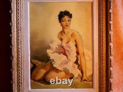 Ancien Tableau Georges Duc Huile Sur Toile Danseuse Ballerine Paris Art Deco