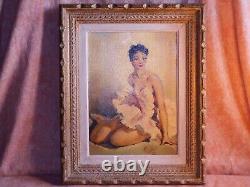 Ancien Tableau Georges Duc Huile Sur Toile Danseuse Ballerine Paris Art Deco