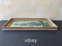 Ancien Tableau HSP La Gardienne de Troupeau Signé R. Urbain Art Lorrain