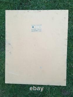 Ancien Tableau Huile Sur Carton Portrait Femme Signe Schneider Kunz 1974