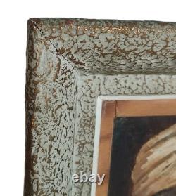 Ancien Tableau Huile Sur Panneau Orientaliste Portrait D'homme A. Coulet