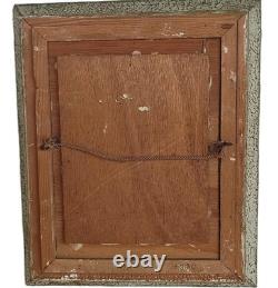 Ancien Tableau Huile Sur Panneau Orientaliste Portrait D'homme A. Coulet
