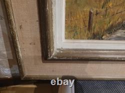 Ancien Tableau, Huile Sur Panneau, Peinture, Haut Doubs, Signe, Paysage, Oil