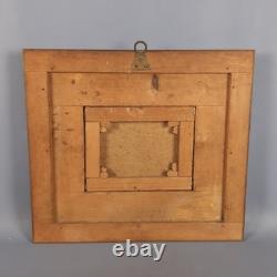 Ancien Tableau Huile Sur Toile Filles Avec Chevre Paysage Château XVIII S