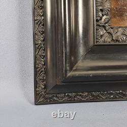 Ancien Tableau Huile Sur Toile Filles Avec Chevre Paysage Château XVIII S