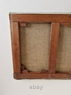 Ancien Tableau Huile Sur Toile Signé Jean Dufau