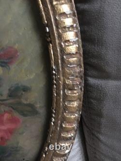 Ancien Tableau Peinture Fleurs Signé