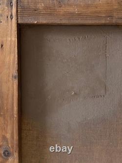 Ancien Tableau Peinture HST Scène de Vénerie Chasse à Courre Fin 19ème