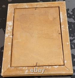 Ancien Tableau Peinture Huile Sur Panneau A IDENTIFIER