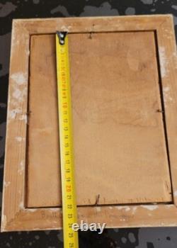 Ancien Tableau Peinture Huile Sur Panneau A IDENTIFIER