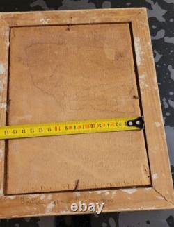Ancien Tableau Peinture Huile Sur Panneau A IDENTIFIER