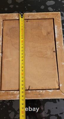 Ancien Tableau Peinture Huile Sur Panneau A IDENTIFIER
