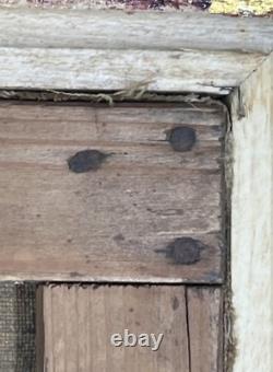 Ancien Tableau Portrait de femme, signé Adrienne Geofroy, XIXe Huile sur toile