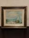 Ancien Tableau Huile Sur Toile Paysage Marin Breton Et Son Phare Sign&eacute; Coe