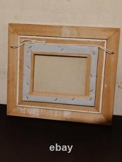 Ancien Tableau huile sur toile paysage marin Breton Et Son Phare Signé COE