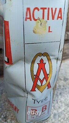 Ancien bidon d huile ACTIVA OIL Le diable sur l auto 2 litres NEW ALLIANCE OIL