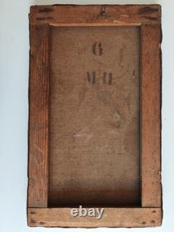 Ancien huile sur toile à identifier